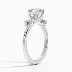 Arden Diamond Ring Platinum Cushion Engagement Ring