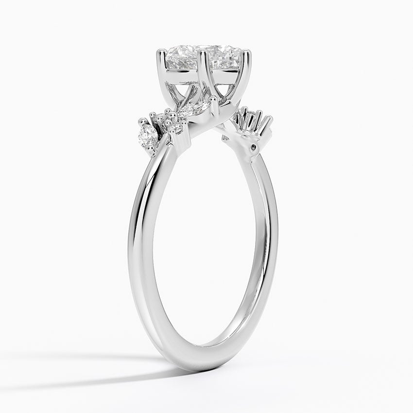 Arden Diamond Ring Platinum Heart Engagement Ring