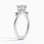 Arden Diamond Ring Platinum Heart Engagement Ring