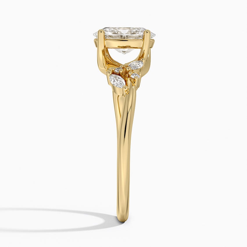 Arden Diamond Ring Yellow Gold 18k Oval Engagement Ring
