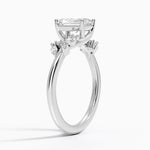 Arden Diamond Ring Platinum Radiant Engagement Ring