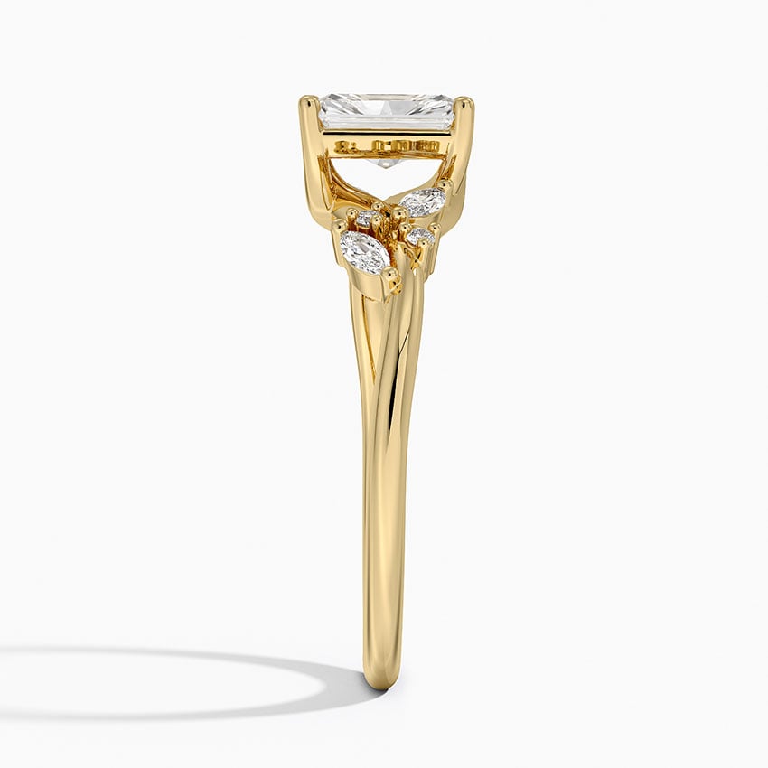 Arden Diamond Ring Yellow Gold 18k Radiant Engagement Ring