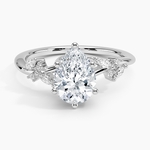 Arden Diamond Ring Platinum Pear Engagement Ring