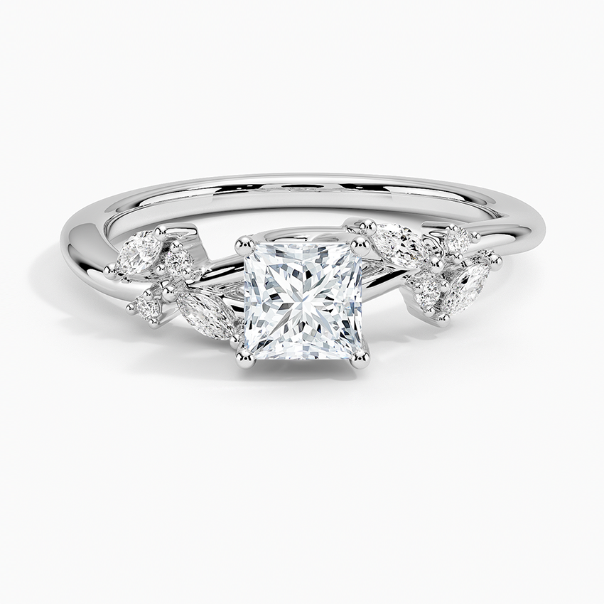 Arden Diamond Ring Platinum Princess Engagement Ring