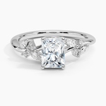 Arden Diamond Ring Platinum Radiant Engagement Ring