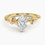 Arden Diamond Ring Yellow Gold 18k Marquise Engagement Ring