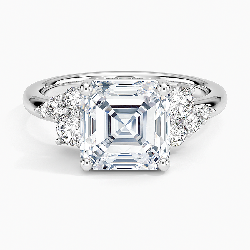 Corinne Diamond Ring (1/3 ct. tw.) Platinum Asscher Engagement Ring