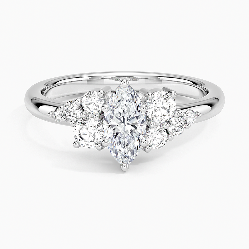 Corinne Diamond Ring (1/3 ct. tw.) Platinum Marquise Engagement Ring