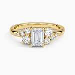 Corinne Diamond Ring (1/3 ct. tw.) Yellow Gold 18k Emerald Engagement Ring