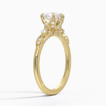 Rochelle Diamond Ring Yellow Gold 18k Heart Engagement Ring