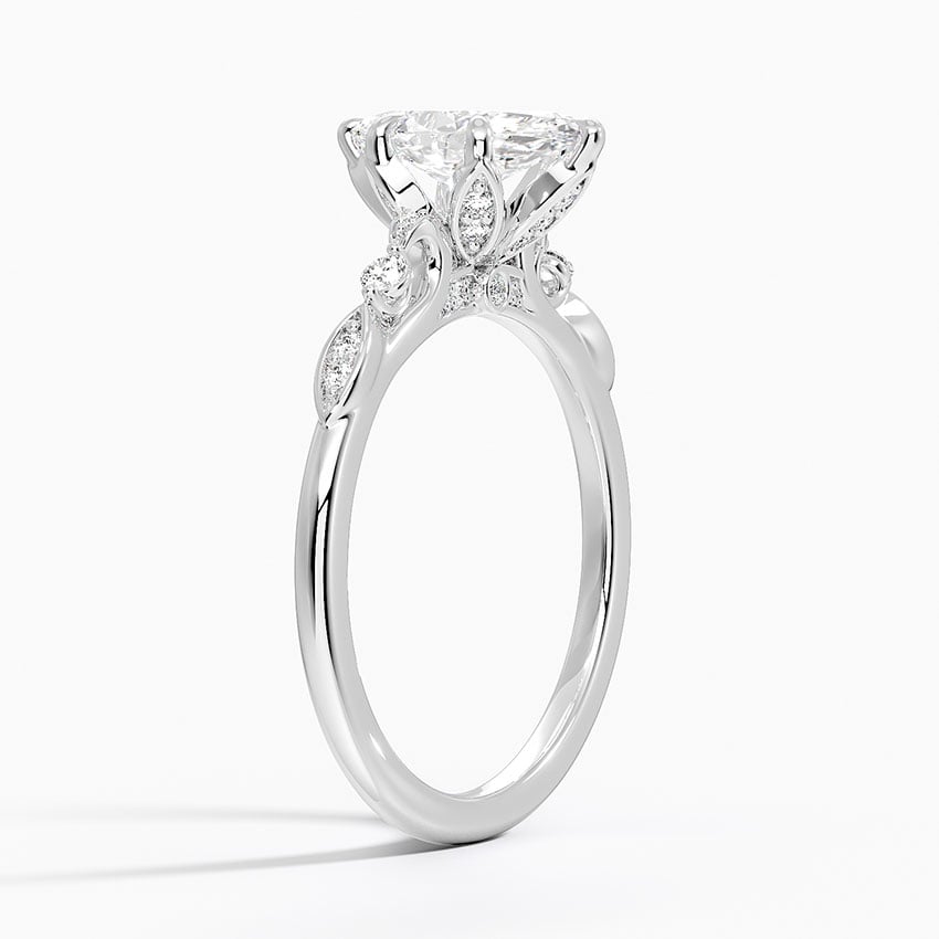 Rochelle Diamond Ring Platinum Marquise Engagement Ring