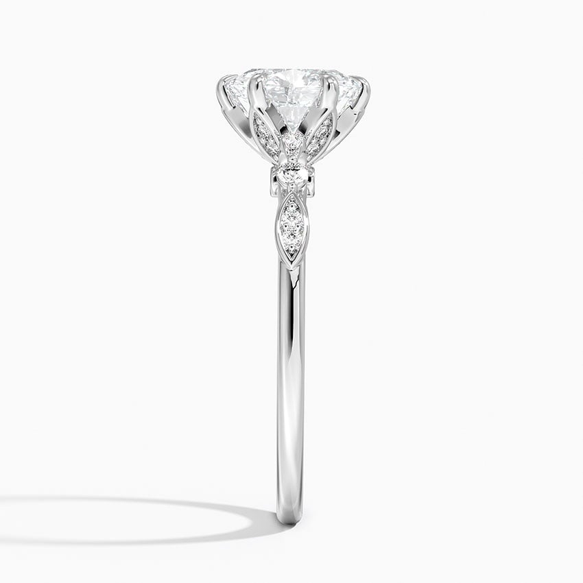 Rochelle Diamond Ring Platinum Oval Engagement Ring