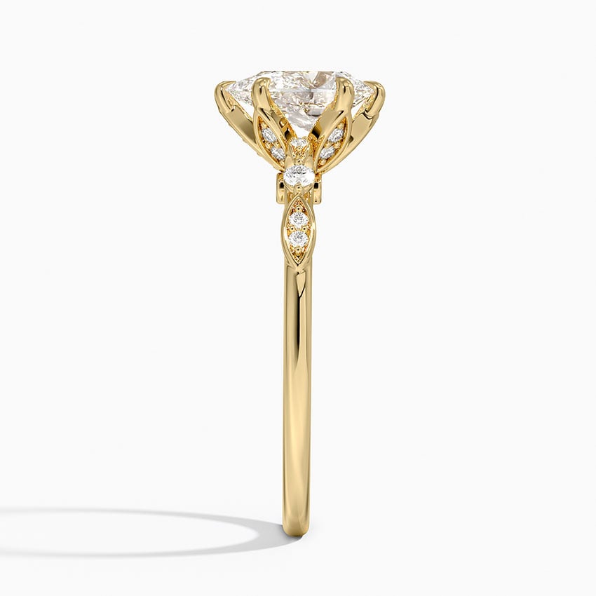 Rochelle Diamond Ring Yellow Gold 18k Pear Engagement Ring