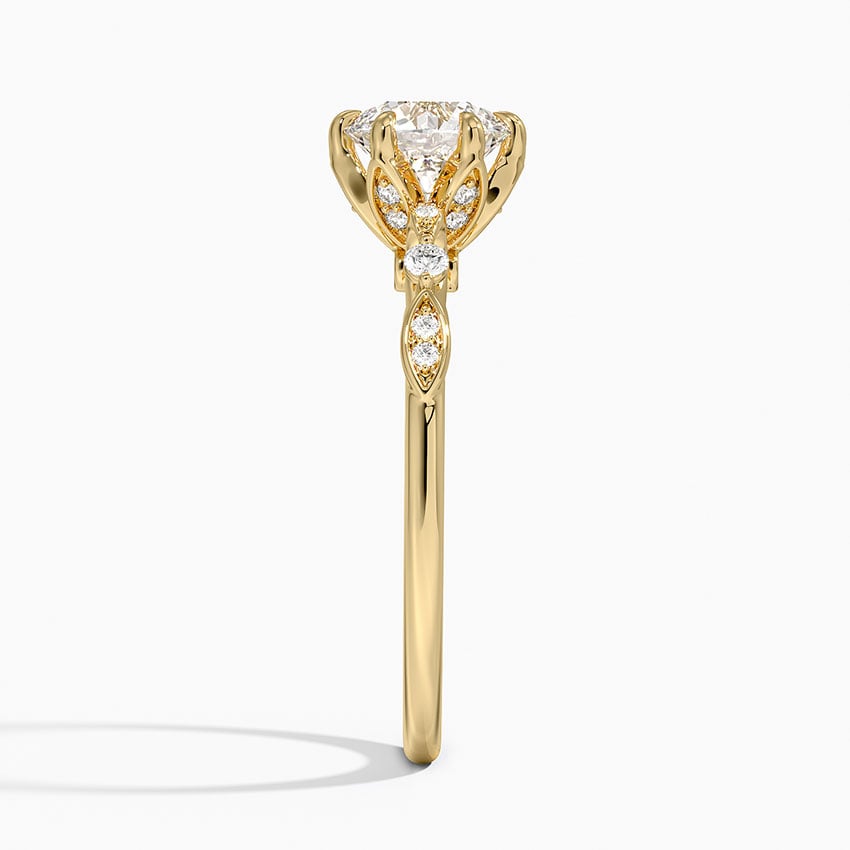 Rochelle Diamond Ring Yellow Gold 18k Round Engagement Ring