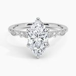 Rochelle Diamond Ring Platinum Marquise Engagement Ring