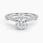 Rochelle Diamond Ring Platinum Oval Engagement Ring
