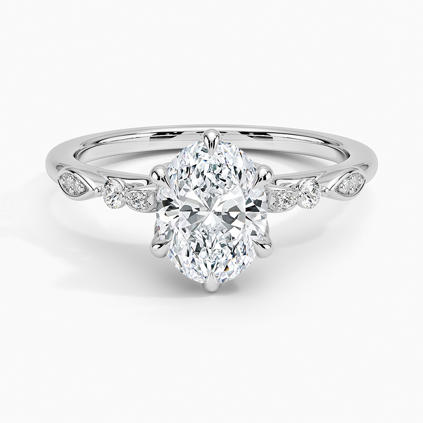 Rochelle Diamond Ring Platinum Oval Engagement Ring