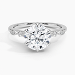 Rochelle Diamond Ring Platinum Round Engagement Ring
