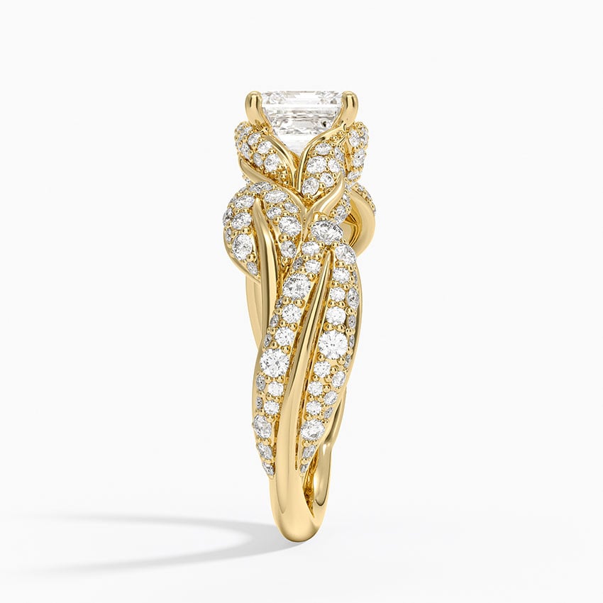 Olivia Diamond Ring (1 ct. tw.) Yellow Gold 18k Asscher Engagement Ring