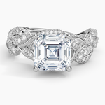 Olivia Diamond Ring (1 ct. tw.) Platinum Asscher Engagement Ring