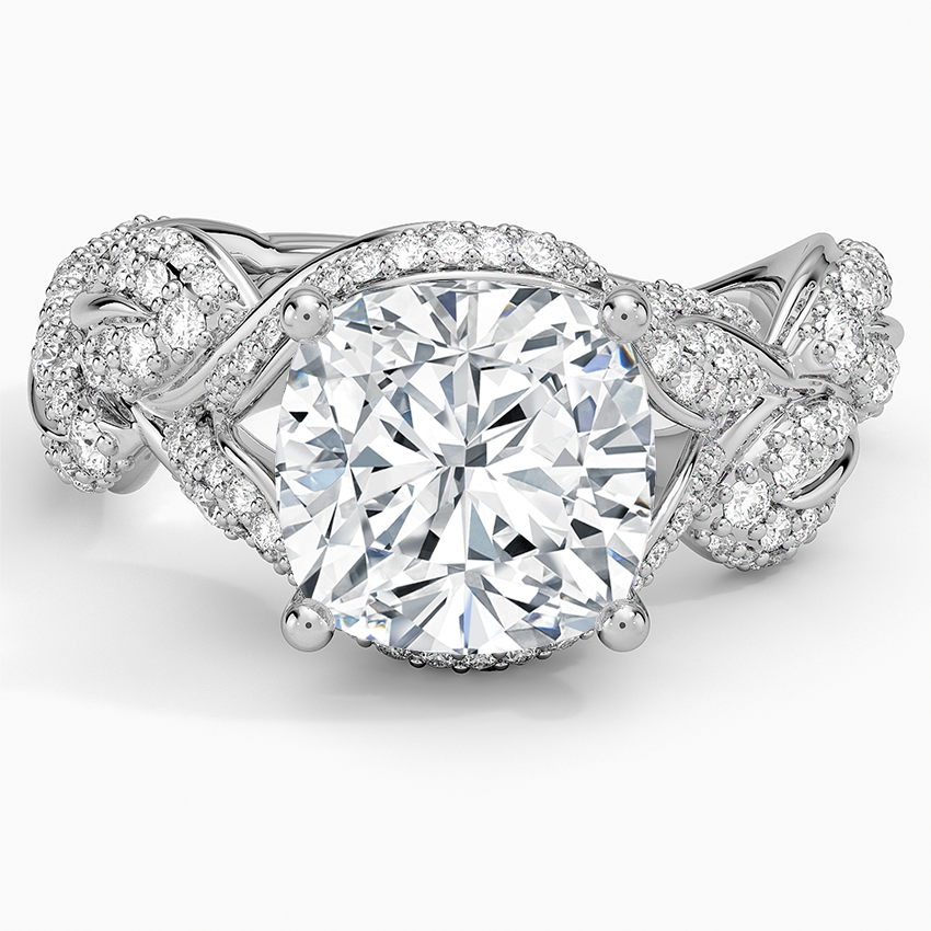 Olivia Diamond Ring (1 ct. tw.) Platinum Cushion Engagement Ring