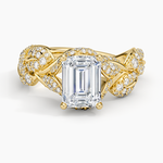 Olivia Diamond Ring (1 ct. tw.) Yellow Gold 18k Emerald Engagement Ring