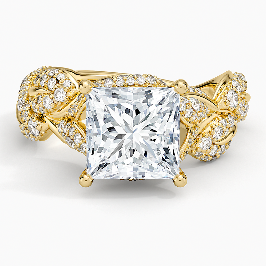 Olivia Diamond Ring (1 ct. tw.) Yellow Gold 18k Princess Engagement Ring