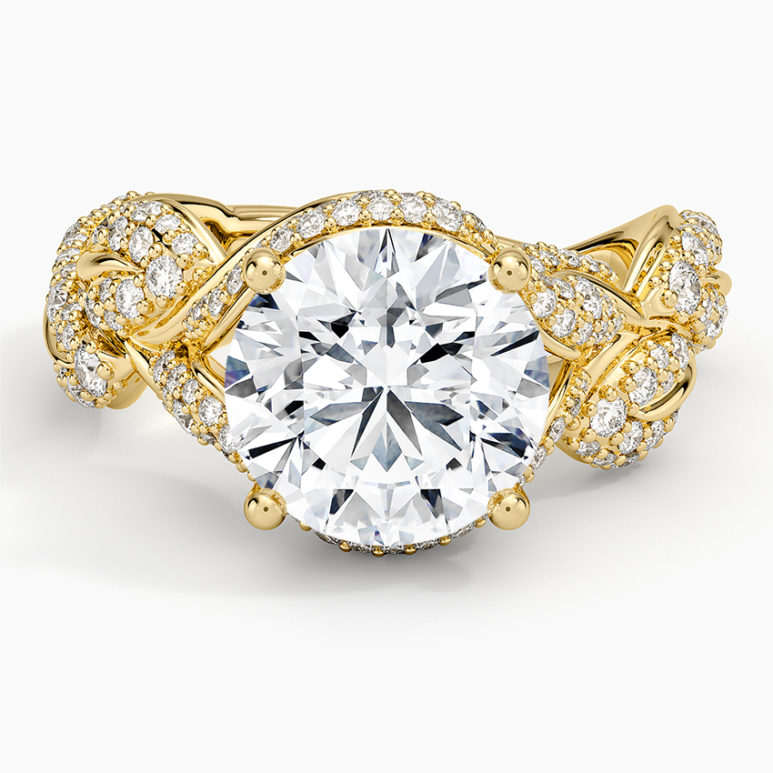 Olivia Diamond Ring (1 ct. tw.) Yellow Gold 18k Round Engagement Ring