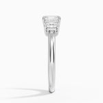 Helena Radiant-Cut Three Stone Diamond Ring (3/8 ct. tw.) Platinum Asscher Engagement Ring