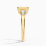 Hayes Three Stone Baguette Diamond Ring (1/2 ct. tw.) Yellow Gold 18k Emerald Engagement Ring