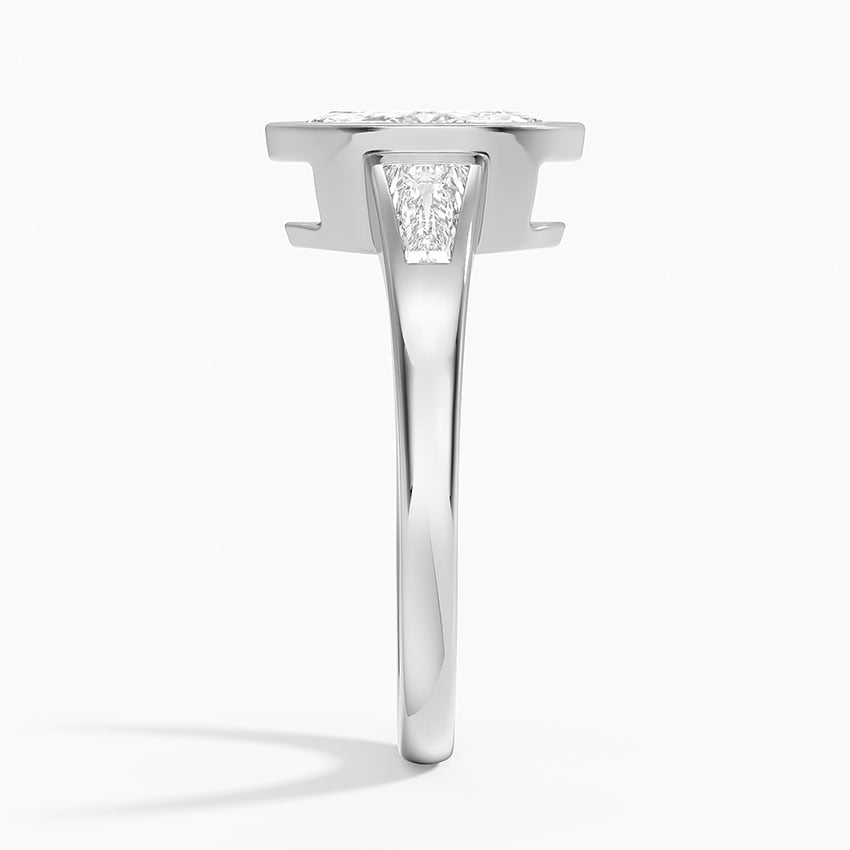 Hayes Three Stone Baguette Diamond Ring (1/2 ct. tw.) Platinum Marquise Engagement Ring