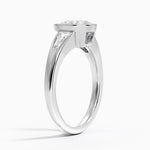 Hayes Three Stone Baguette Diamond Ring (1/2 ct. tw.) Platinum Pear Engagement Ring