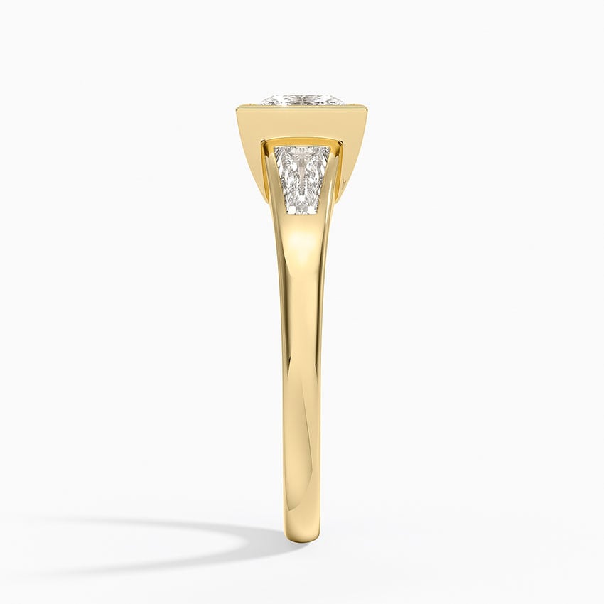 Hayes Three Stone Baguette Diamond Ring (1/2 ct. tw.) Yellow Gold 18k Princess Engagement Ring