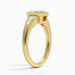 Hayes Three Stone Baguette Diamond Ring (1/2 ct. tw.) Yellow Gold 18k Radiant Engagement Ring