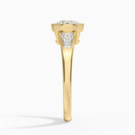 Hayes Three Stone Baguette Diamond Ring (1/2 ct. tw.) Yellow Gold 18k Round Engagement Ring
