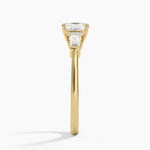 Symphony Tapered Baguette Three Stone Diamond Ring (1/2 ct. tw.) Yellow Gold 18k Asscher Engagement Ring