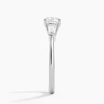 Symphony Tapered Baguette Three Stone Diamond Ring (1/2 ct. tw.) Platinum Cushion Engagement Ring