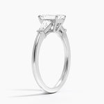 Symphony Tapered Baguette Three Stone Diamond Ring (1/2 ct. tw.) Platinum Emerald Engagement Ring