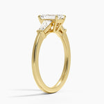 Symphony Tapered Baguette Three Stone Diamond Ring (1/2 ct. tw.) Yellow Gold 18k Emerald Engagement Ring