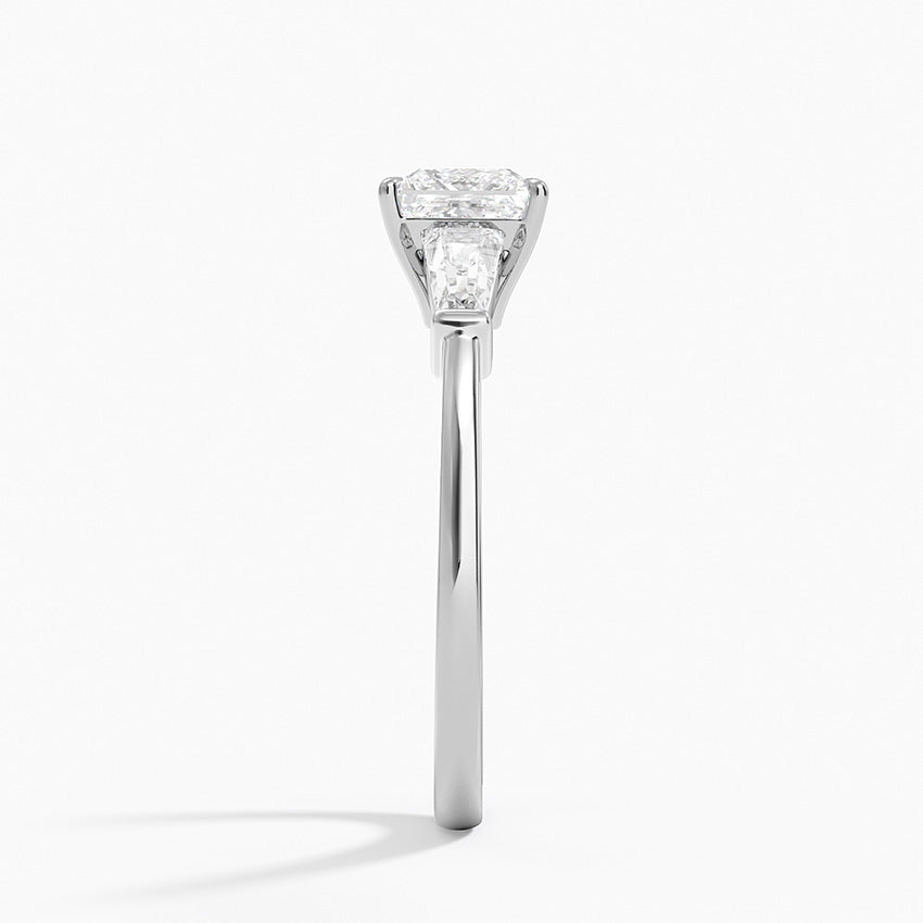 Symphony Tapered Baguette Three Stone Diamond Ring (1/2 ct. tw.) Platinum Princess Engagement Ring