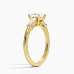 Symphony Tapered Baguette Three Stone Diamond Ring (1/2 ct. tw.) Yellow Gold 18k Princess Engagement Ring