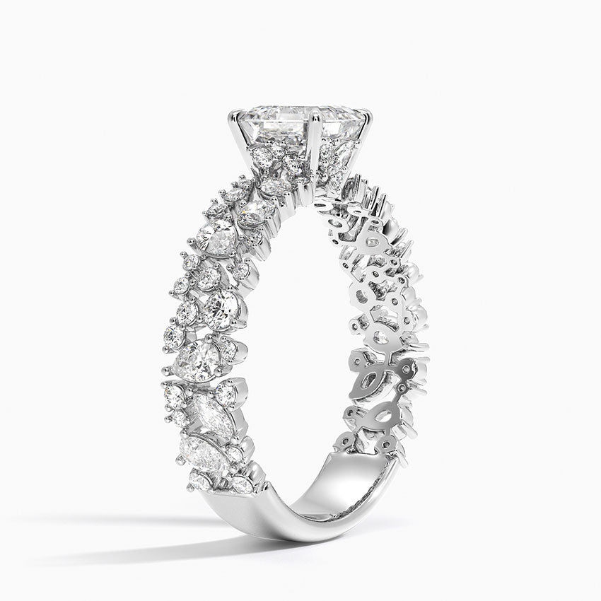 Glacé Diamond Ring (3/4 ct. tw.) Platinum Asscher Engagement Ring