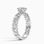 Glacé Diamond Ring (3/4 ct. tw.) Platinum Cushion Engagement Ring