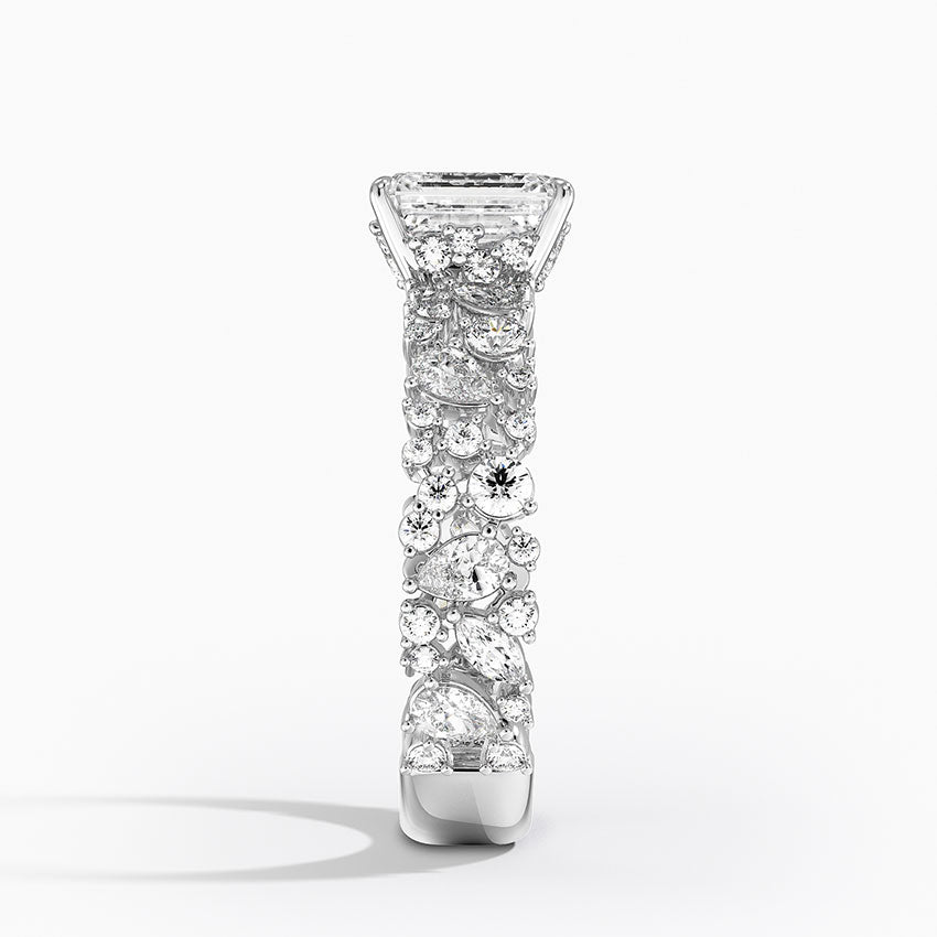 Glacé Diamond Ring (3/4 ct. tw.) Platinum Emerald Engagement Ring