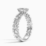 Glacé Diamond Ring (3/4 ct. tw.) Platinum Oval Engagement Ring