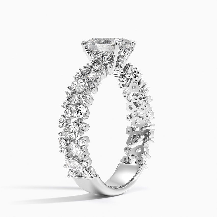 Glacé Diamond Ring (3/4 ct. tw.) Platinum Oval Engagement Ring