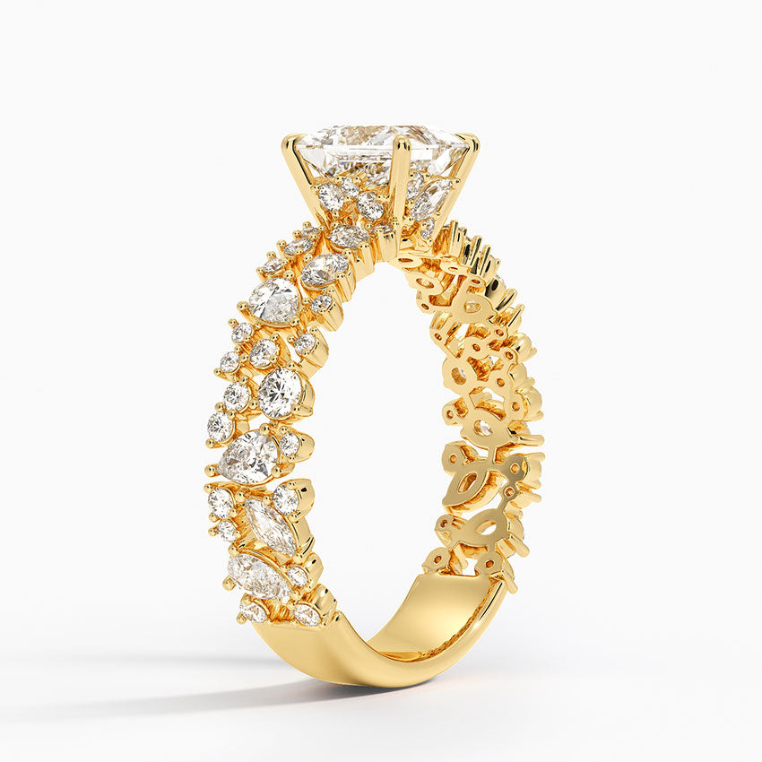 Glacé Diamond Ring (3/4 ct. tw.) Yellow Gold 18k Princess Engagement Ring