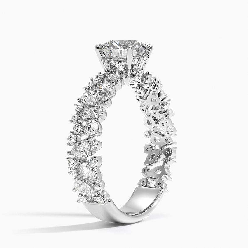 Glacé Diamond Ring (3/4 ct. tw.) Platinum Round Engagement Ring