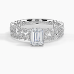 Glacé Diamond Ring (3/4 ct. tw.) Platinum Emerald Engagement Ring