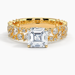 Glacé Diamond Ring (3/4 ct. tw.) Yellow Gold 18k Asscher Engagement Ring